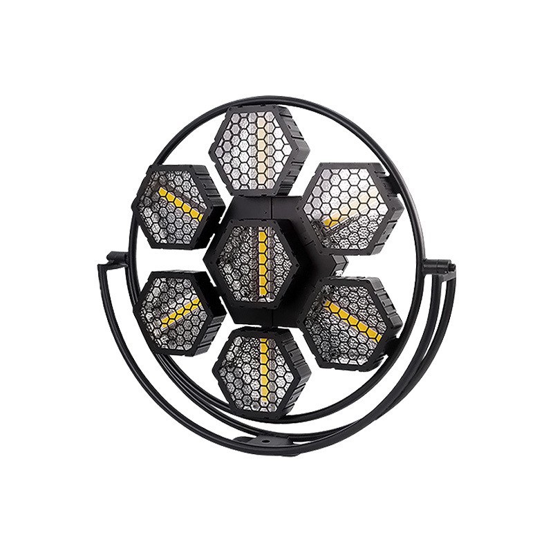 The factory's best-selling new 7-piece retro matrix light dance table lamp, bar, nightclub, KTV performance atmosphere rendering light, stage stroller running light effect light Item Picture