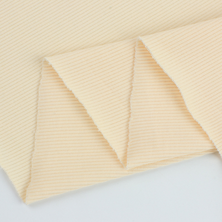 2*2冰丝罗纹布料220g坑条螺纹阔腿裤面料涤棉打底衫打底裤布料产品图