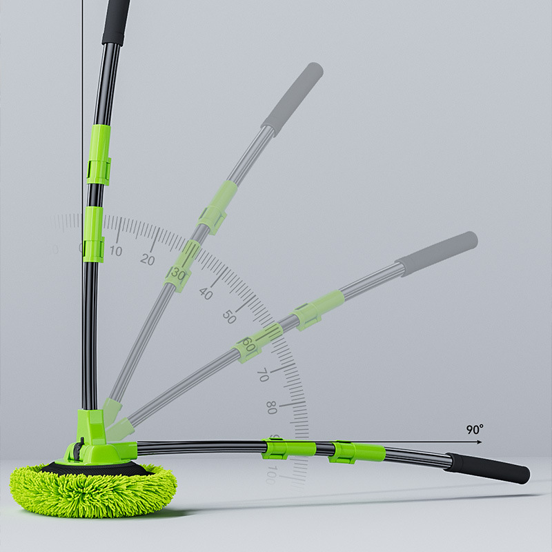 Car wash mop, telescopic bent rod, special car mop, anti-injury car wash brush, cleaning tool, car cleaning wonder details Picture
