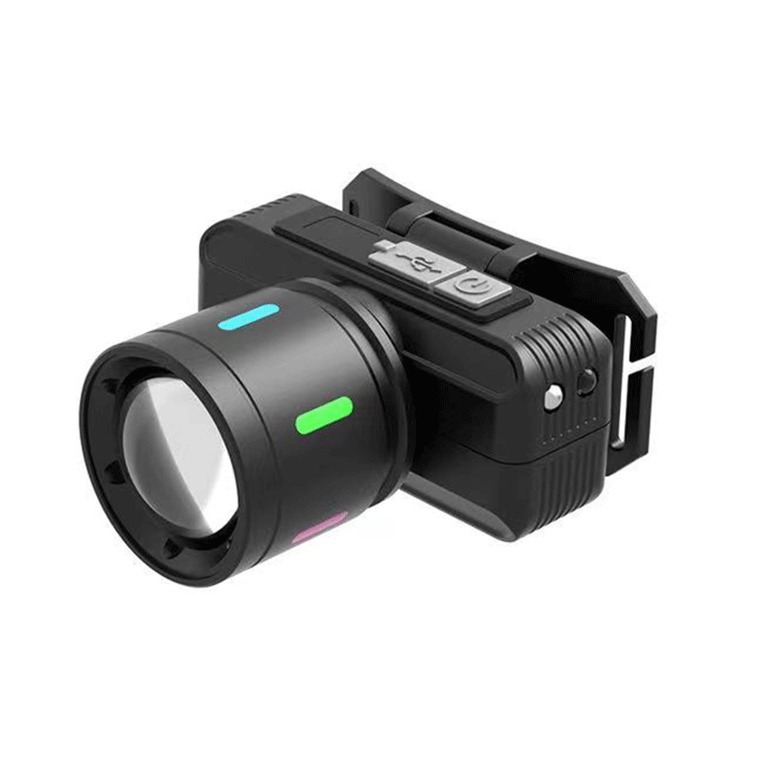Cross-border fluorescent sensor headlamp, multi-functional white laser ultra-bright head-mounted work miner's lamp, outdoor mountain climbing and fishing lamp