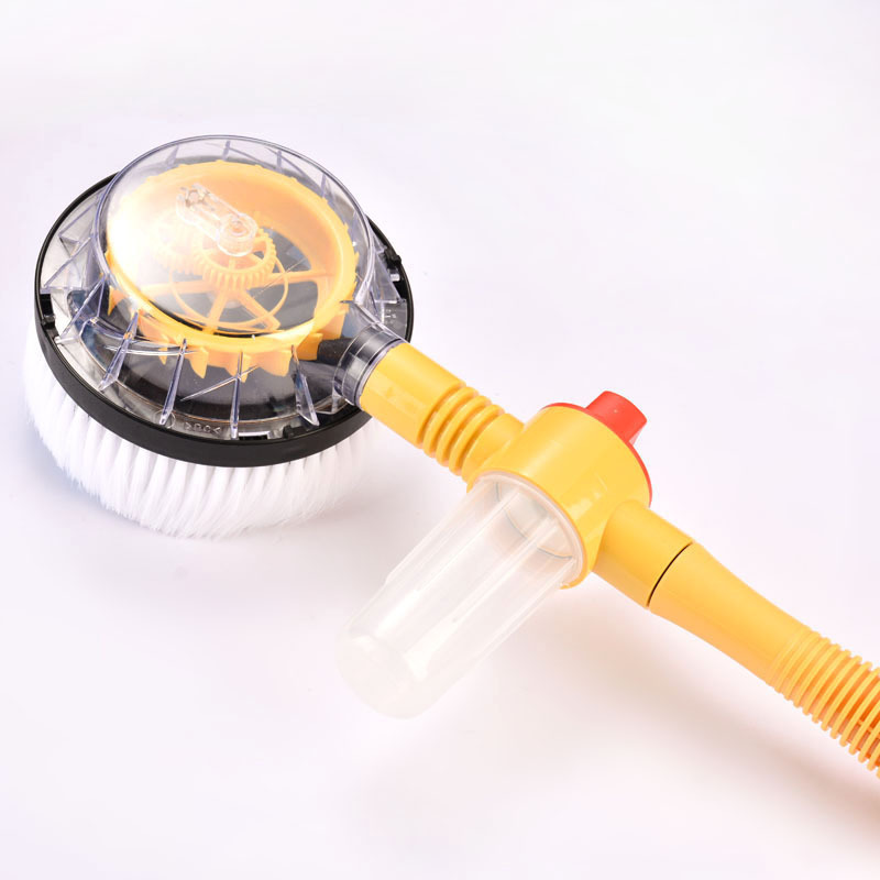 Chenille mopping, portable long-handled telescopic car cleaning brush, household car automatic rotating water brush Specification image