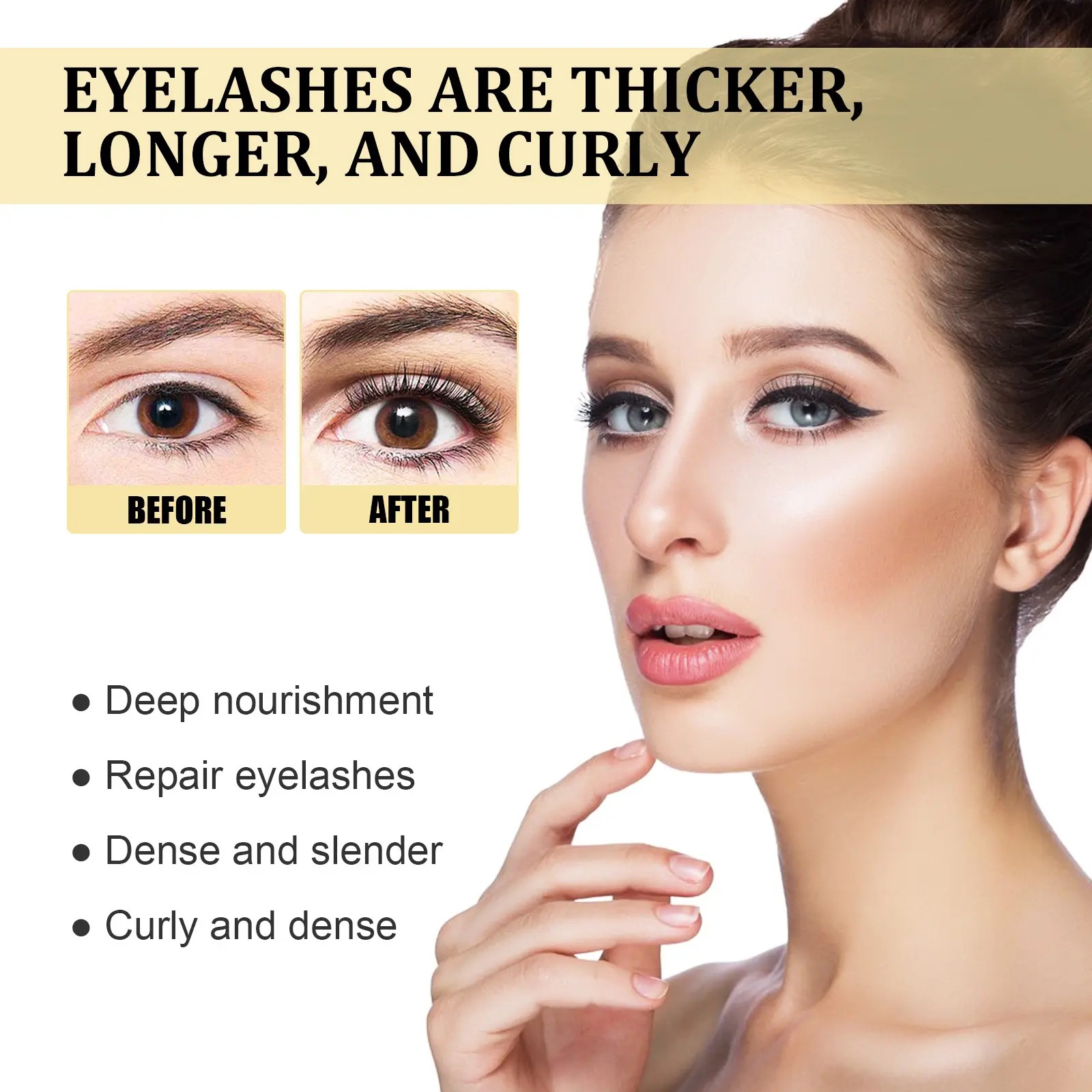 Cross-border exclusive supply of QICIY mascara, gentle and non-irritating, eyelash nourishing liquid, eye care mascara wholesale Application Scenario