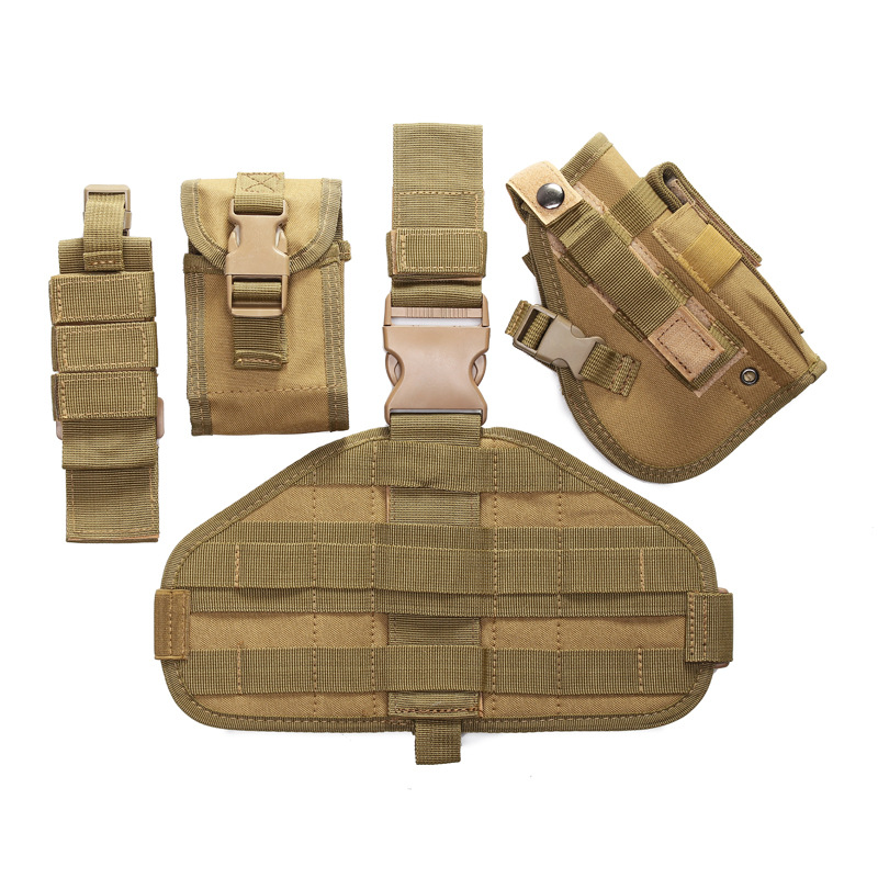 Yitu Outdoor CS camouflage Combination shooting Protective case, Tornado leg-tied magazine Bag case, Quick-pull Tactical gun holster Application Scenario
