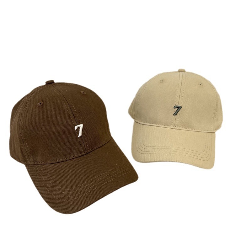 Korean-style large-head, deep-top baseball cap for women, large, deep, long-brimmed baseball cap, wide-brimmed cap to show off face, small cap trendy Item Picture