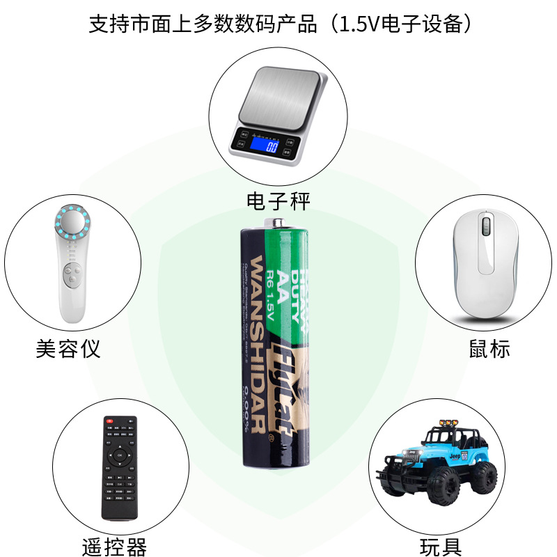 Mastercard WANSHIDAR No.5 battery 1.5V toy battery electronic scale high power AA carbon performance Specification image
