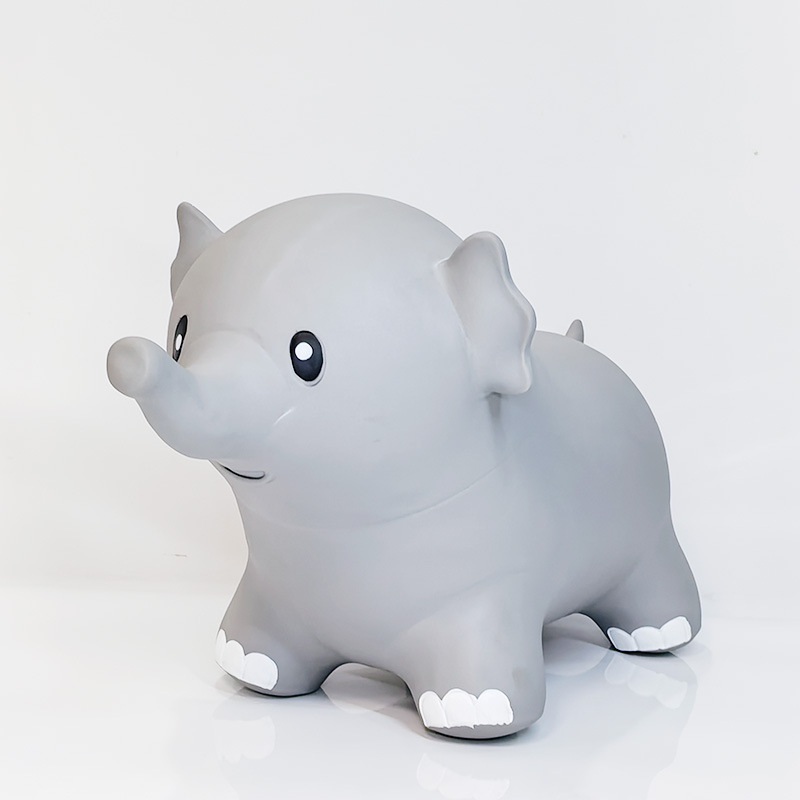 跳跳小象 PVC跳跳马儿童充气玩具橡皮马幼儿园室内蹦蹦跳跳玩具白底实物图