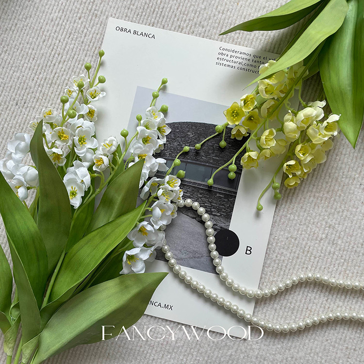 小清新ins风仿真花铃兰花插花手捧花材婚庆风铃假花家居餐桌绢花