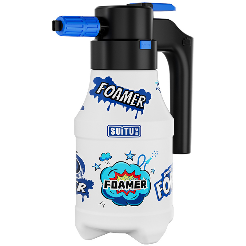 Electric car wash foam spray bottle, high-pressure spray bottle, special car wash fan-shaped foam spray bottle, pneumatic universal sprayer Item Picture