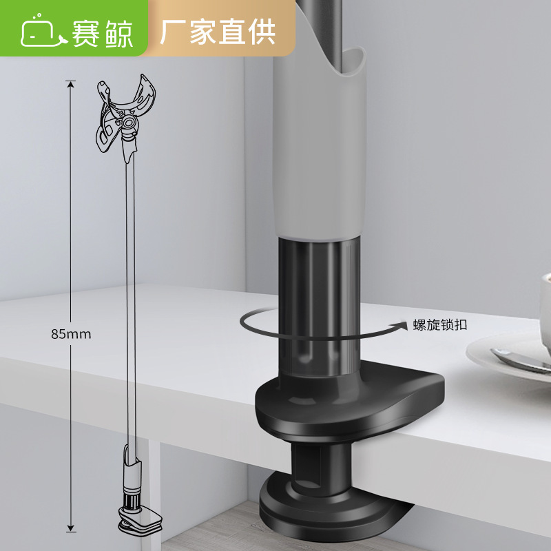 Dibujos animados estudiante estilo negro tripode teléfono soporte bicicleta China viento portátil multifuncional teléfono móvil aplicable clip rack Specification image