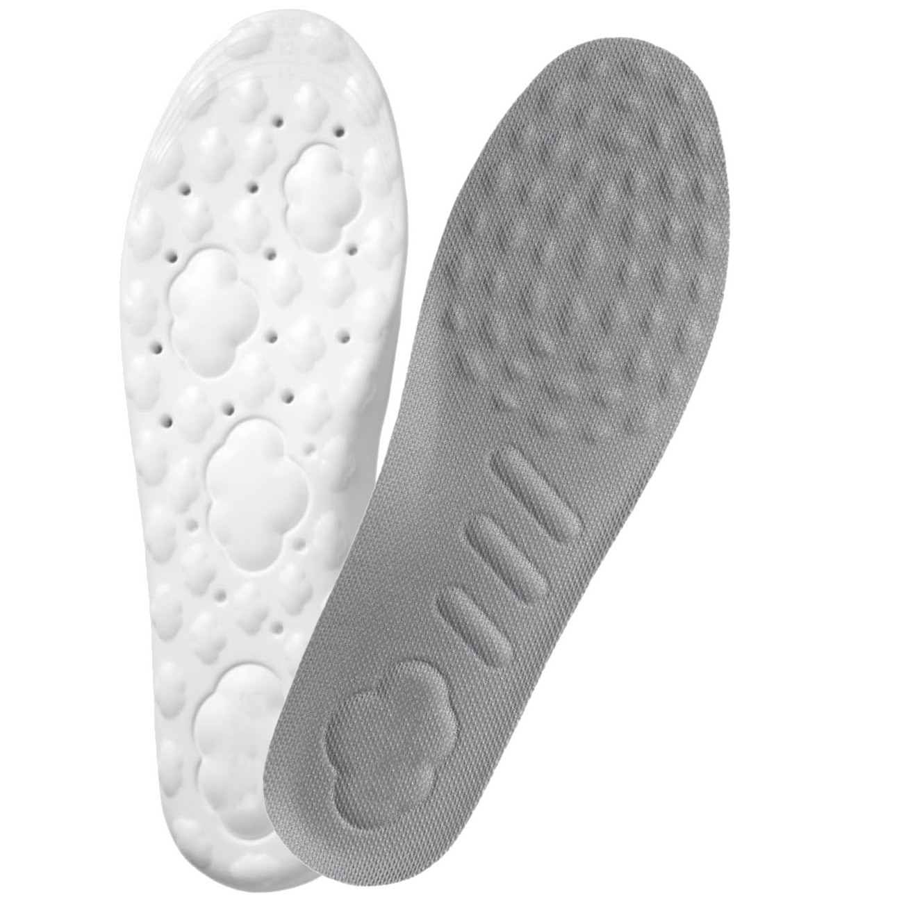 Venta directa de fábrica espuma pu alta bala cómodo pisar fee sensación de nube masaje se puede cortar baloncesto deportes plantilla para hombres y mujeres Item Picture
