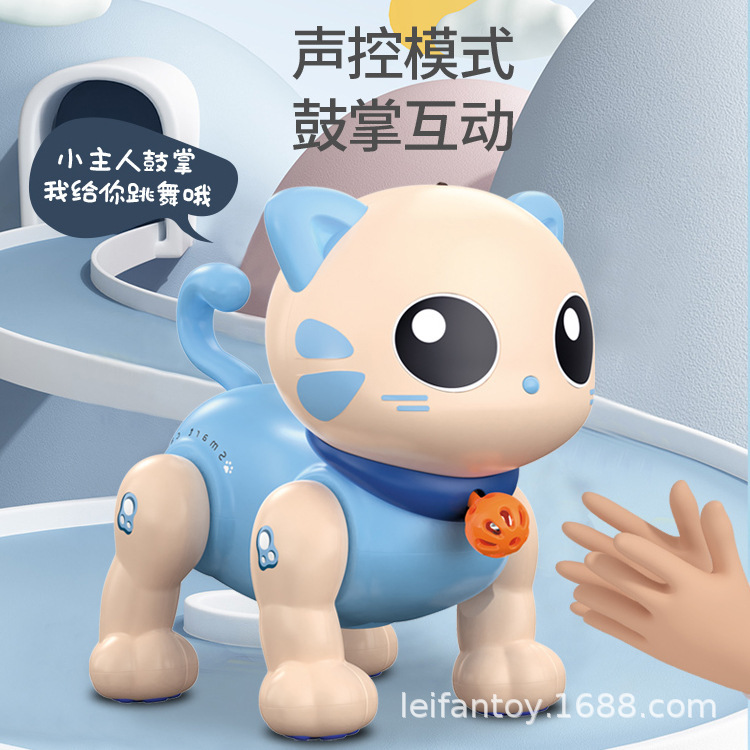 Leneng K31 Smart cute pet cat programming design, sound, light, music remote control, electric robot cat Interactive early education Specification image