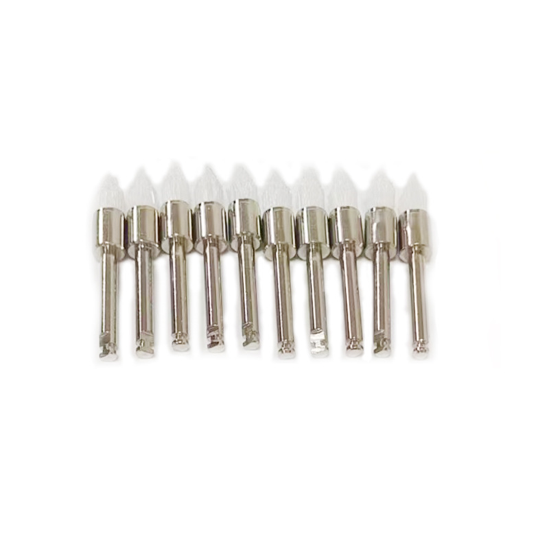 Cross-border exclusive disposable dental oral polishing brushes, nylon polishing and cleaning small bristle brushes, white flat head polishing brushes Specification image