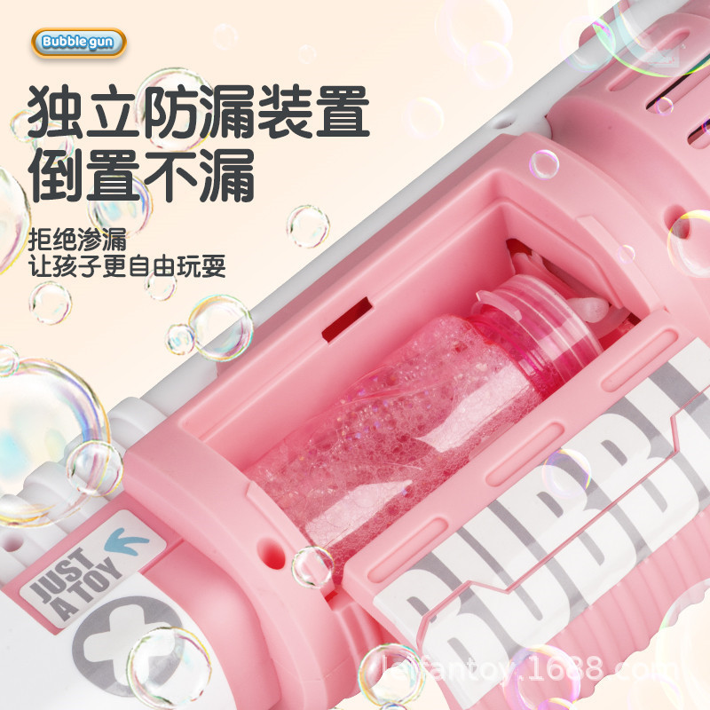Cross-border best-selling children's toy gun bubble machine, multi-hole electric Laifu bubble gun, outdoor fully automatic bubble blowing machine Application Scenario