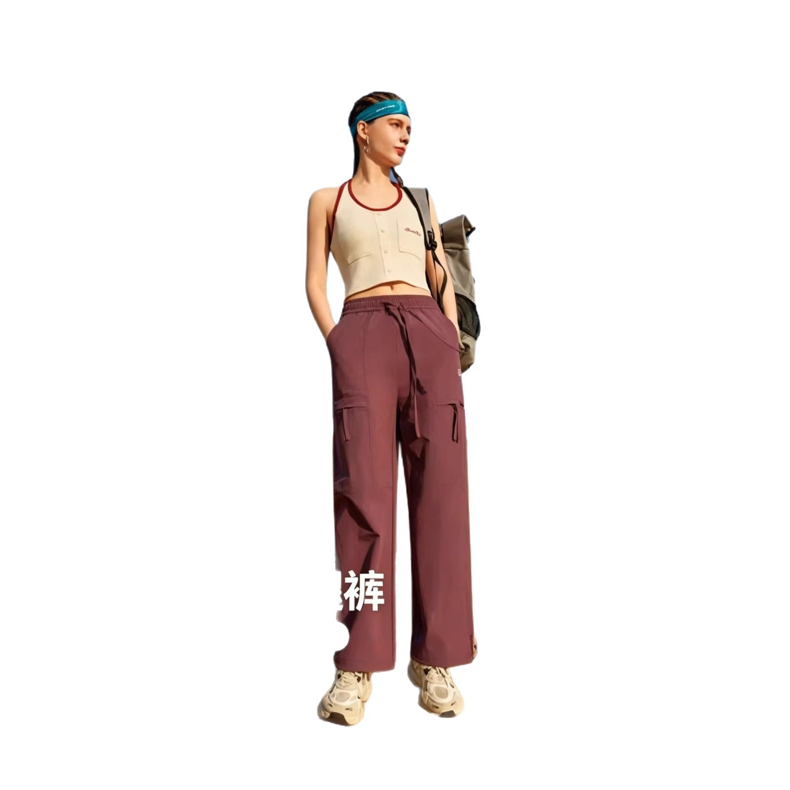 Ice core nengtide marca speed dry casual pantalones deportivos primavera verano recto suelto sensación fresca pantalones de protección solar sensación caída 8020 Item Picture