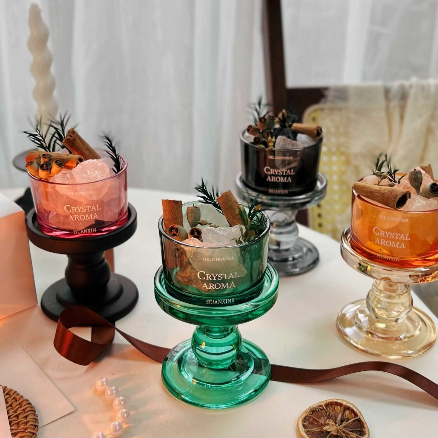 Highball cup aromatherapy, high-end decorative item, bedroom diffuser stone, flameless aromatherapy, long-lasting essential oil, household wholesale