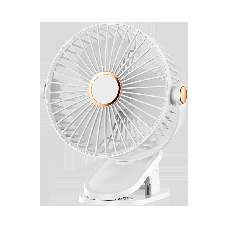 New clip fan desktop clip wall-mounted high wind power USB charging outdoor small desktop fan Item Picture