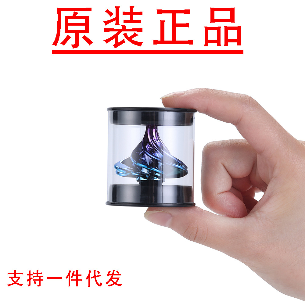 WINSPIN新品风动陀螺外贸解压玩具陀螺炫彩风吹陀螺气动陀螺批发产品图