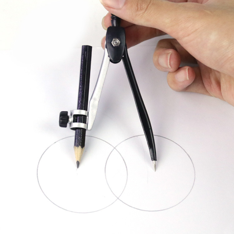 Yalong Cross-border Classical 7-in-1 Student Metal Compass Set, Zinc Alloy material compass Geometric Drawing Tool for use Item Picture
