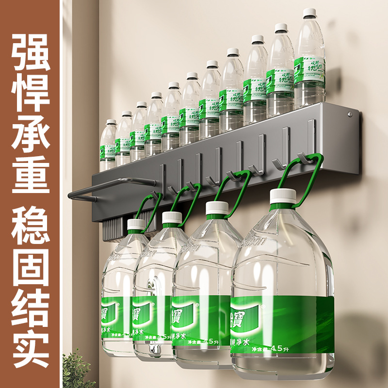 Non-drilling kitchen storage rack, household wall-mounted multi-functional kitchen knife rack, chopstick knife rack, integrated knife storage rack Application Scenario