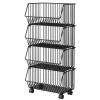 Kitchen vegetable rack, fruit storage rack, multi-functional trolley, multi-layer floor-standing storage rack, storage basket Item Picture