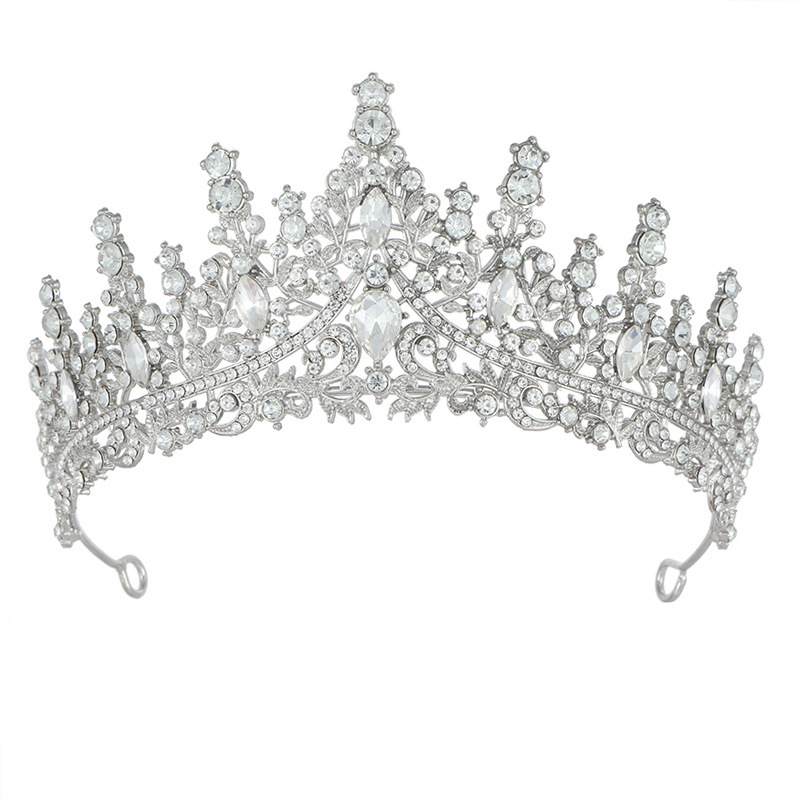 European and American cross-border luxurious and elegant bride jewelry sets, hair accessories, ornaments, high-end wedding necklaces, earrings, crowns Item Picture