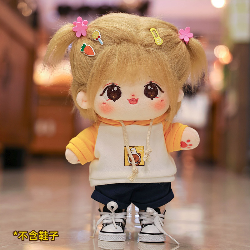 20cm休闲可爱棉花娃娃适用服配套装可爱卫衣崽崽换装玩偶衣服批发产品图