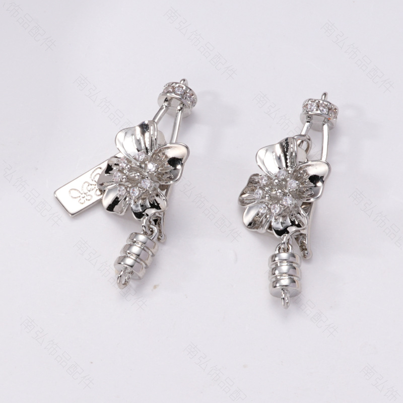 Pearl necklace buckle, lobster buckle, end connection buckle, hook buckle, sweater chain, detachable buckle, diy jewelry accessories Specification image