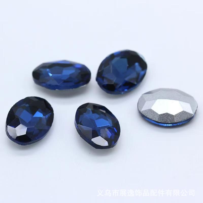 DIY nail art, diamond shoes, bags, hair accessories, clothing and accessories batch. Oval, common color, water diamond, pigeon egg, crystal, glass, zircon Application Scenario