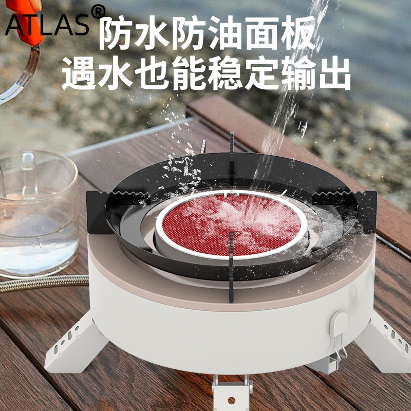 Portable fierce fire stove, gas stove, outdoor gas stove, integrated camping, wild tea stove and barbecue equipment complete set details Picture