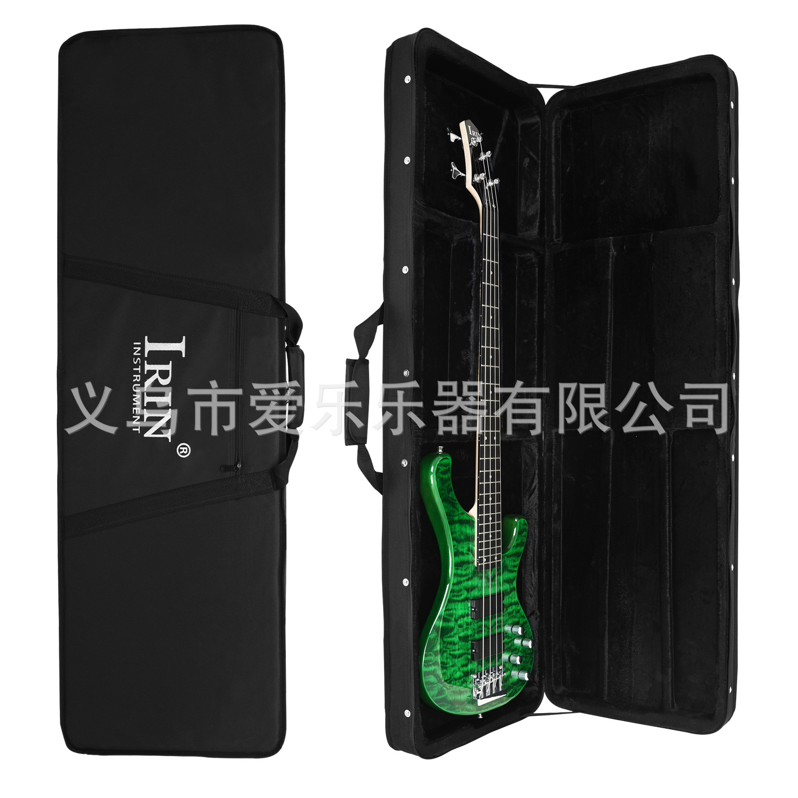 IRIN跨境电贝司琴包电吉他琴盒子长方形贝斯防摔琴箱乐器双肩背包