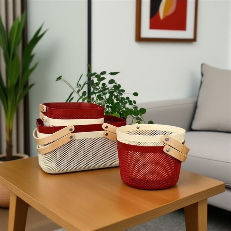 Style kitchen and bathroom storage basket, Risa basket, hand-held storage basket, storage basket, snack basket