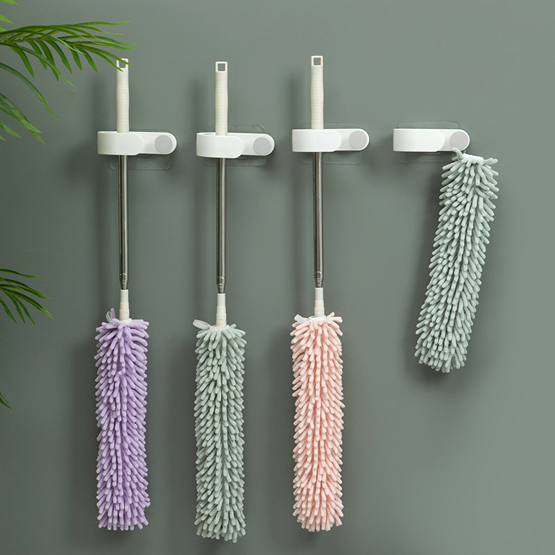 Cross-border new 2.5-meter retractable Chenier dust duster, extended fiber ceiling feather duster details Picture