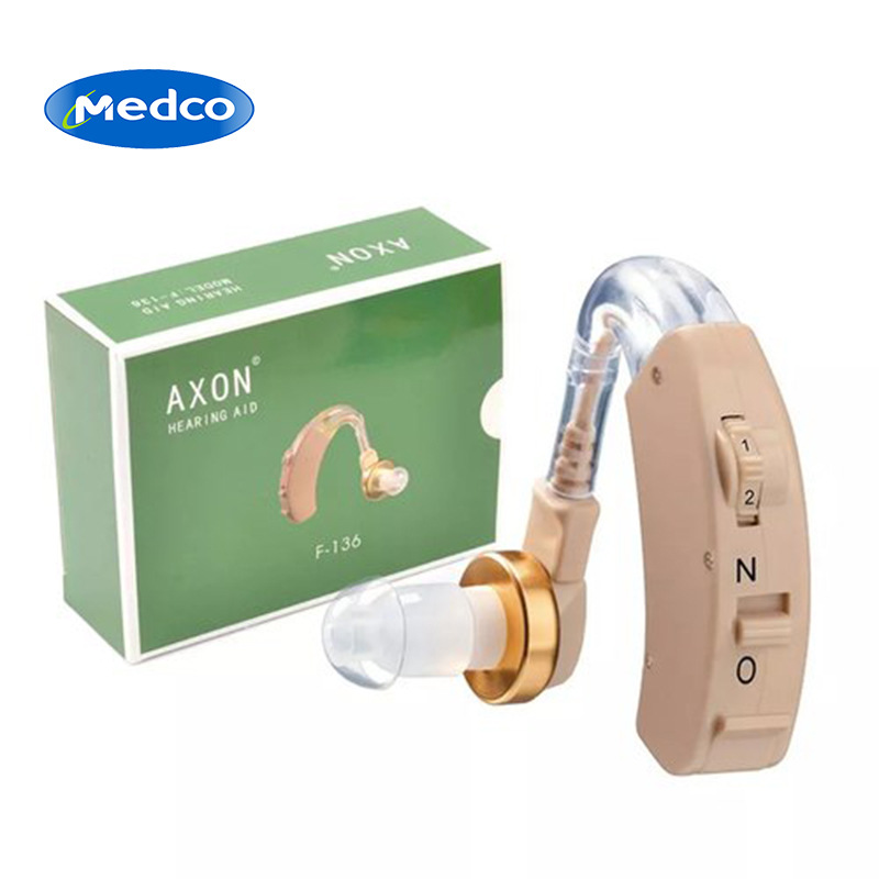 Cross-border exclusive supply F-136 hearing aid, small back-ear sound amplifier, back-ear battery hearing aid for the elderly