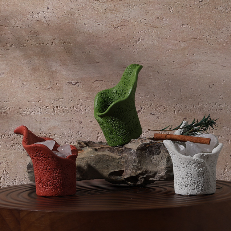 跨境哑光蜡烛容器空杯INS支持灌蜡水泥香薰蜡杯浪漫香氛伴手礼物