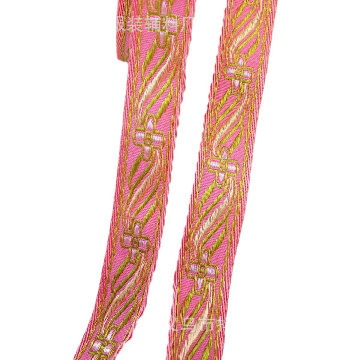 2.1cm hecho a mano DIY arcos cruz jacquard étnico bordado correas para el pelo tocados espectáculos ropa accesorios Item Picture