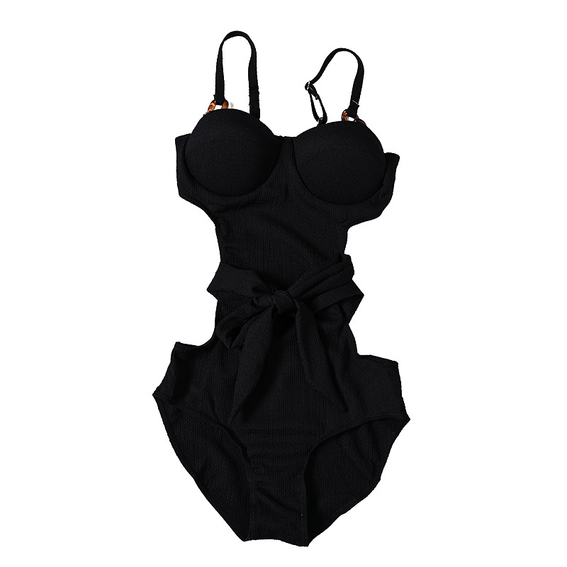 New large-sized women's swimsuits that hide flesh, make them look slimmer, gather the chest and hide the belly. Large-sized women's swimsuits wholesale -107049 Item Picture