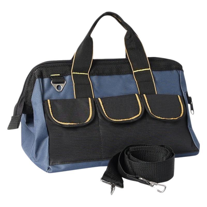 Tool bag, canvas, multi-functional hand and shoulder, electrician's tool bag, hardware repair bag, manual tool bag in stock Item Picture