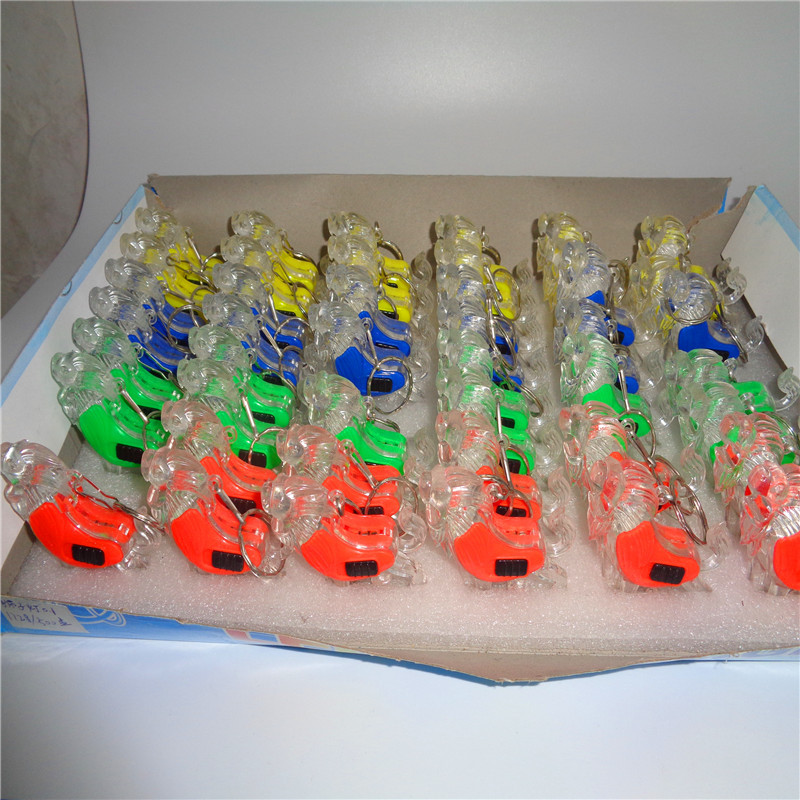 Yiwu children's toy LED keychain light, new fashionable mini luminous small gift lion light factory direct sales Specification image