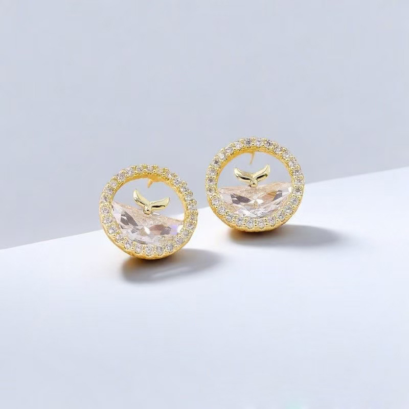 耳钉/饰品/四爪耳钉/ccb/打耳洞细节图