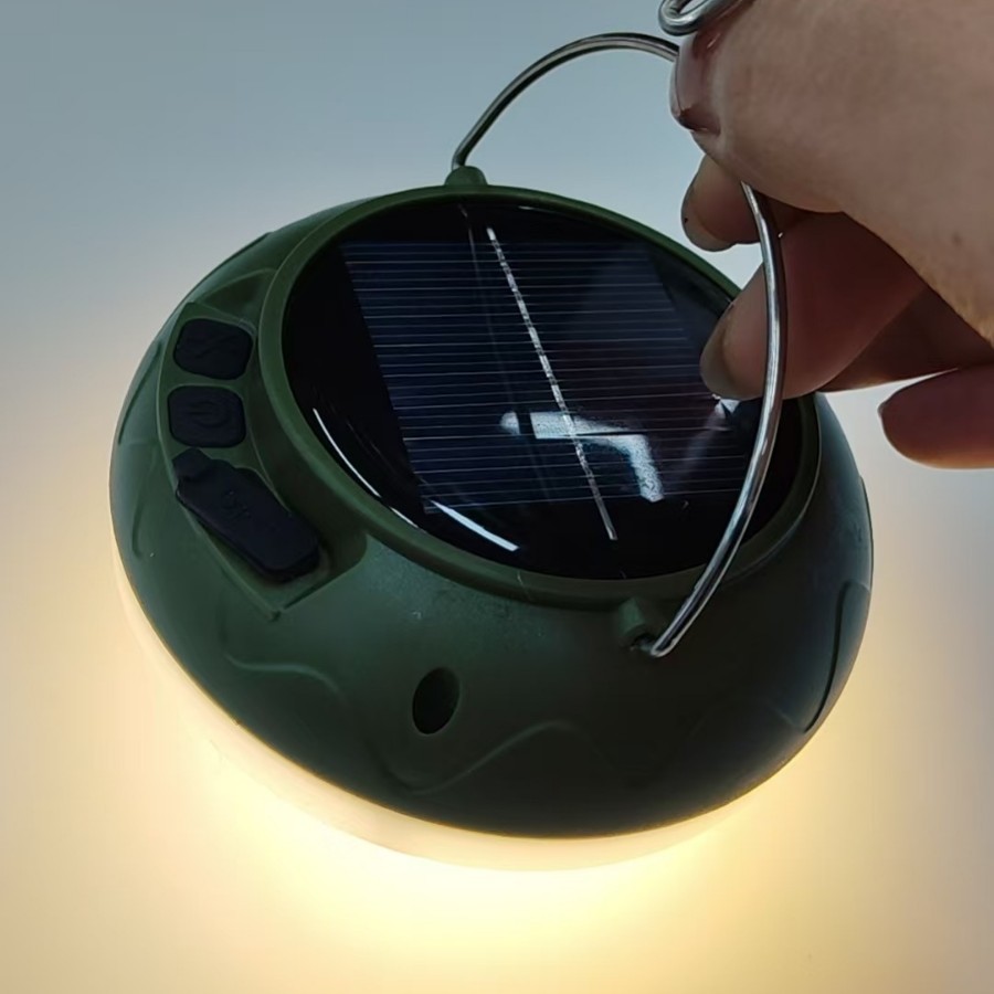 新款太阳能飞碟灯USB充电锂电池露灯户外应急照明灯夜市地摊挂灯