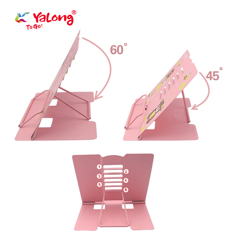 Yalong Cross-border modern metal frame bookshelf reading display board shelf Item Picture