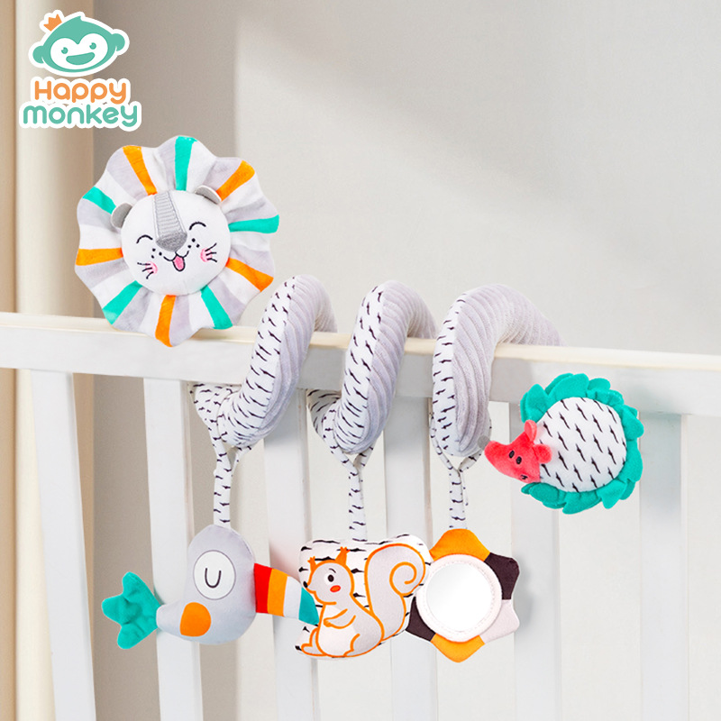 Happy monkey Baby Bed, Nordic-style hanging pendant, baby bed bell, Bedside comfort toy manufacturer