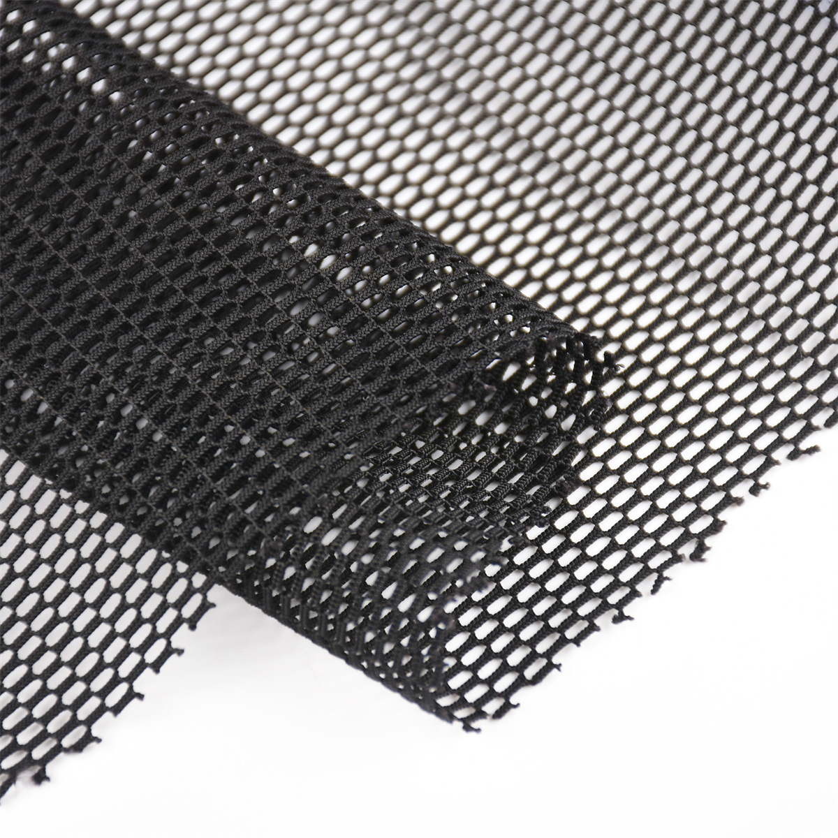 Wholesale of polyester and ammonia coarse mesh elastic knitted mesh fabric for luggage, handbags, casual wear and sportswear with mesh