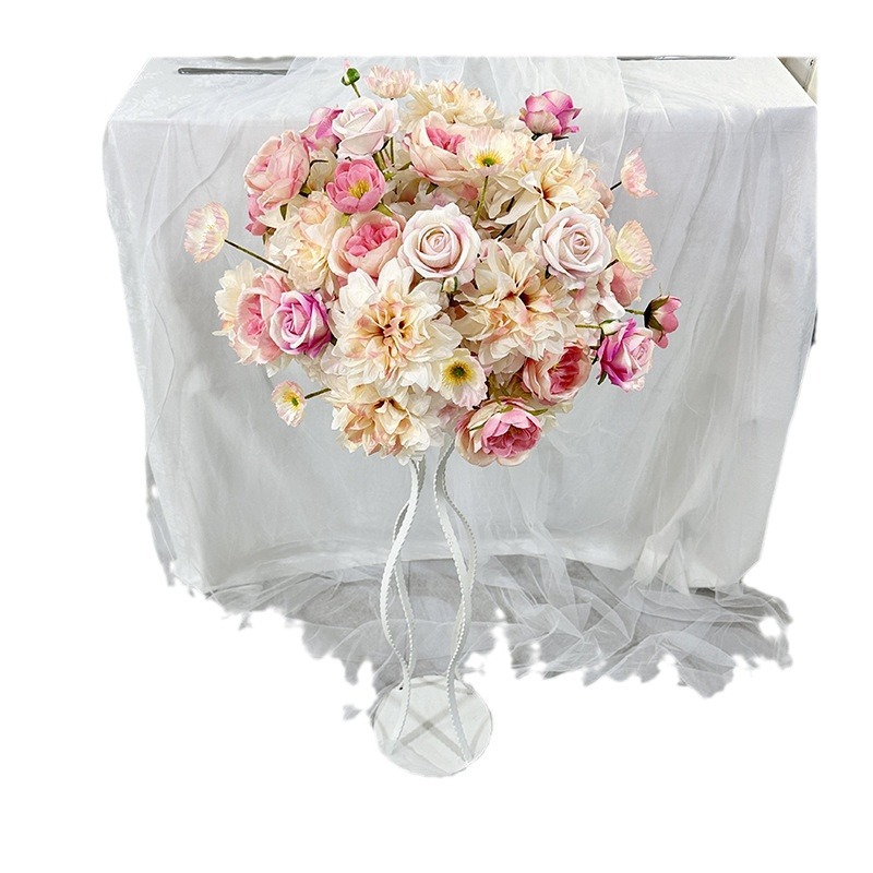 仿真花DIY发饰配件/仿真花/5朵塑膠花/假花/假花批发白底实物图