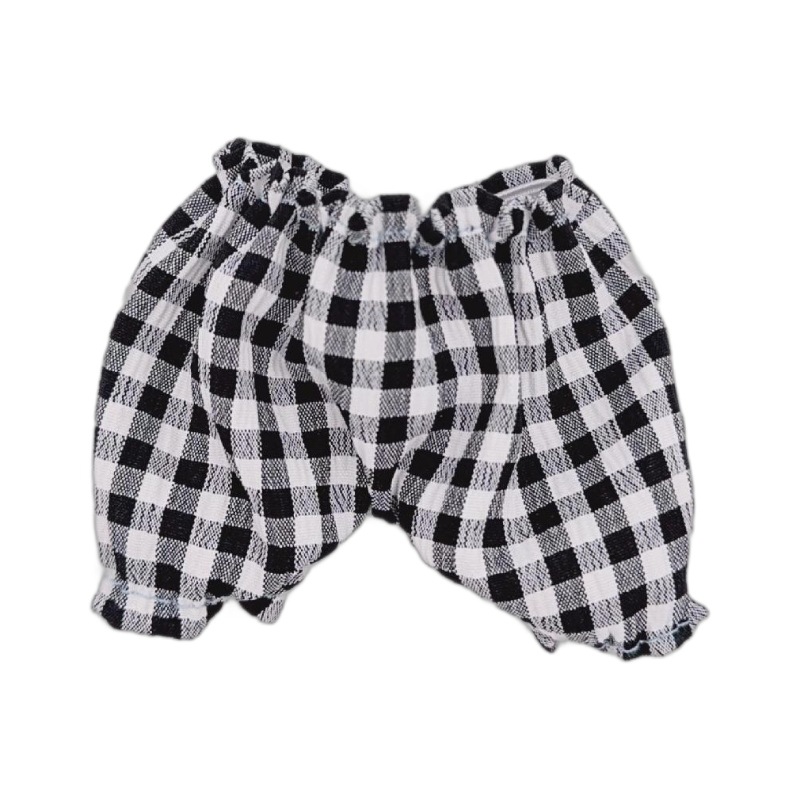 娃衣裤子星星人娃衣背带裤休闲短裤创意穿搭搪胶娃娃毛绒公仔穿搭服饰白底实物图