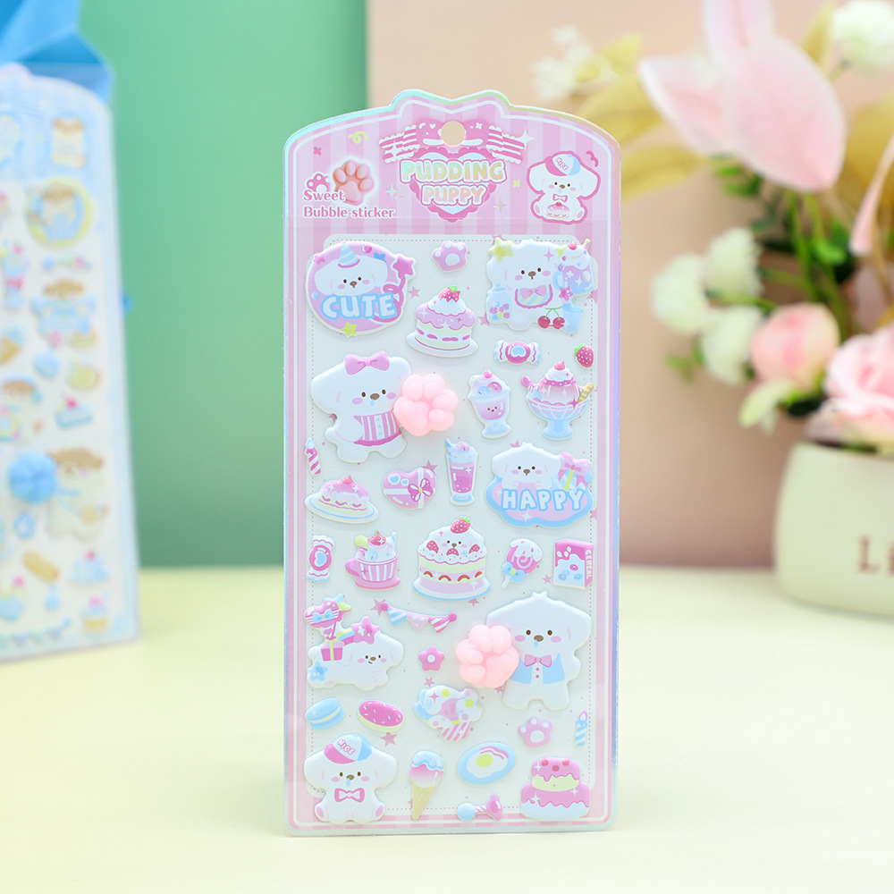 Sweetheart Workshop Sweetheart Cat Paw Bubble Stickers 3D Soft and Cute Bottom Three-dimensional Decorative Phone case stickers Specification image