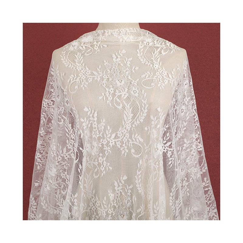 Nylon lace fabric wedding dress and formal wear diy decorative lace fabric, full lace fabric in stock Application Scenario