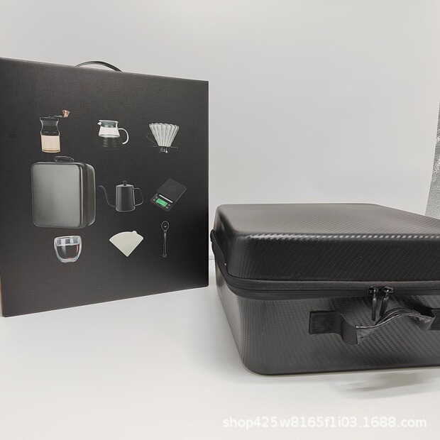 Factory direct sales of luggage, portable hand-held coffee digital bag set, EVA hard bag gift box for storage Specification image