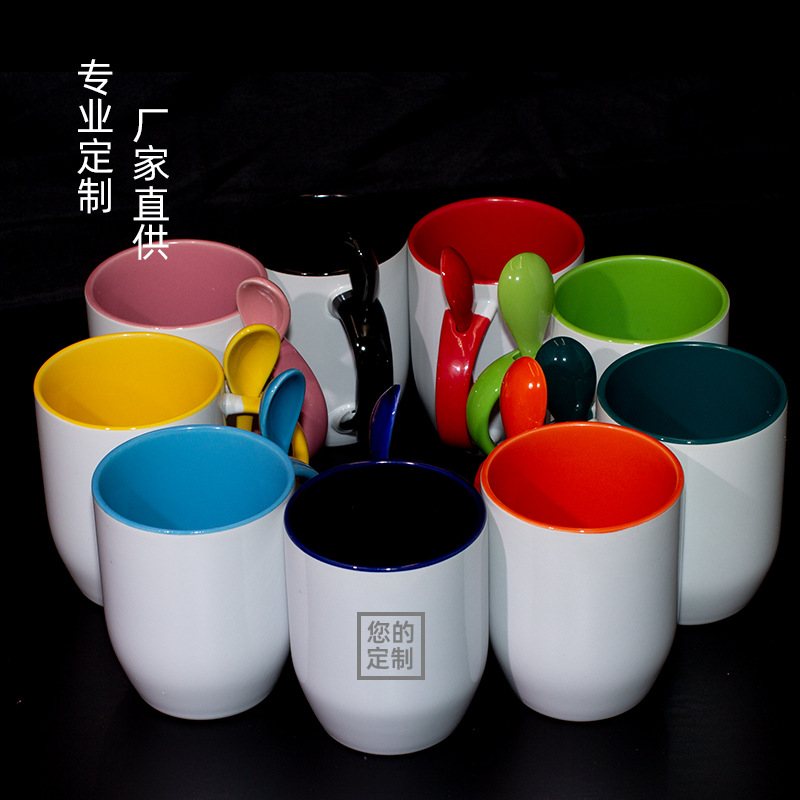 杯子/陶瓷杯/仿搪瓷陶瓷杯/马克杯/陶瓷马克杯细节图