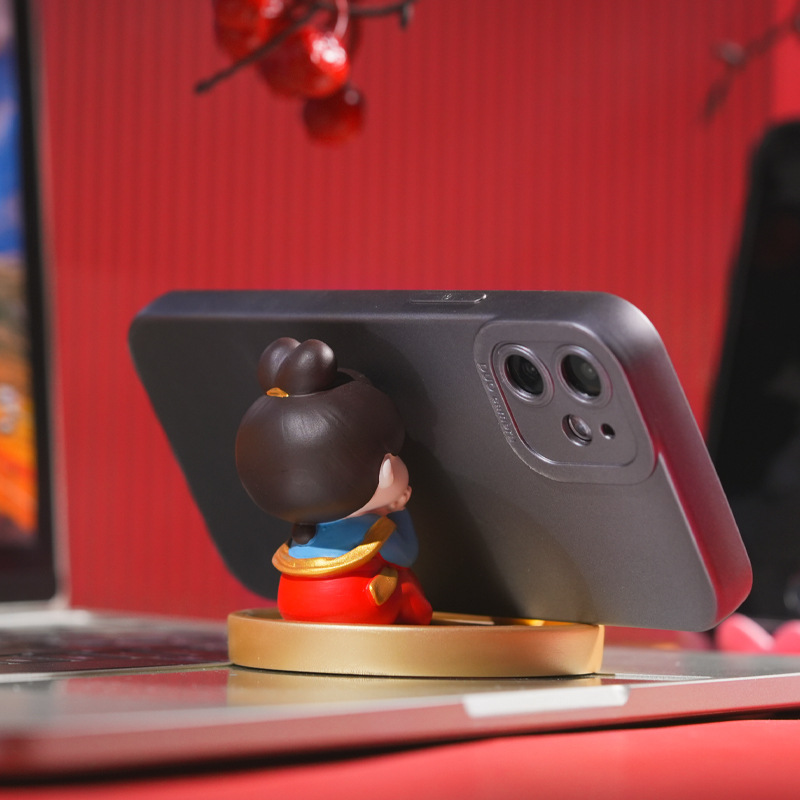 Chinese-style Tang Dynasty lady mobile phone stand, creative and cute home living room desktop decoration, small ornaments, resin handicrafts Specification image